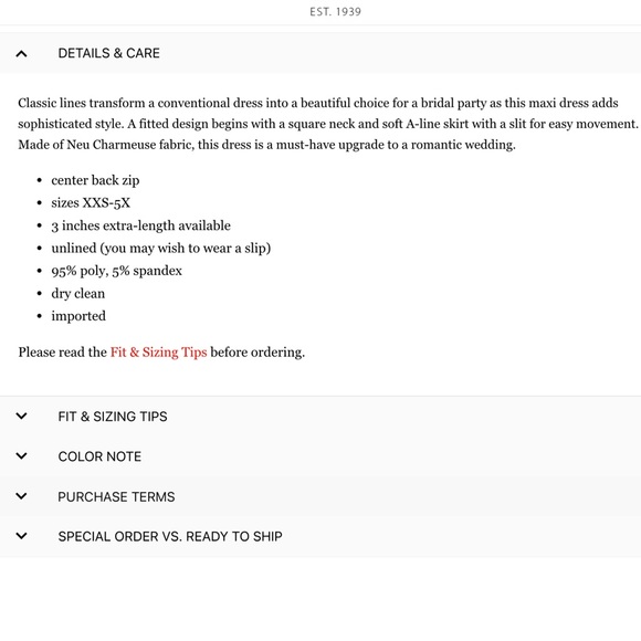 Dessy Group Thread Square Neck Satin A-Line Front Slit Black Maxi Dress NWT Lge - Picture 12 of 12